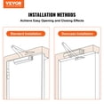 thumbnail image 2 of VEVOR Fermeture de Porte, Fermeture Automatique pour Porte Usage Commercial Ou Résidentiel pour Poids de Porte 330Lbs, Taille Ajustable Fermetures Hydrauliques en Aluminium Moulé Robuste, Installation Facile, Argent, 2 of 9