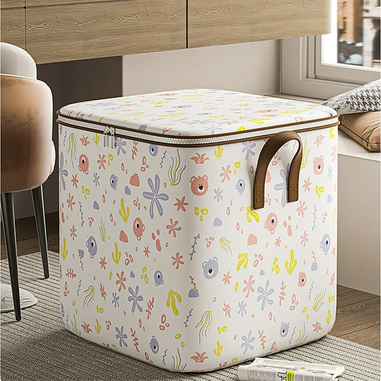 Clothes Storage Bags, Large Capacity Foldable Wardrobe Storage Box for  Blanket Clothing Bedding, Closet Organizers and Storage Bins with Lids &  Handles, Toy Containers Chest (50 * 50 * 40cm) - Yahoo Shopping