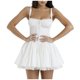thumbnail image 1 of WILLBEST Vestidos con Curvas para Mujer, Vestido Minifalda Sexy con Cordones y Tirantes Finos, Diseño Moderno de Espiga de Pescado para Verano Extra Grande, 1 of 3