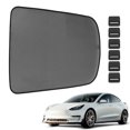 thumbnail image 2 of Negro Techo Corredizo Sombra Cobertor Trasero Ventana Sol Sombra para Coche Superior Techo Unique Bargains Cubierta de la sombra del techo corredizo trasero, 2 of 11