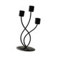 thumbnail image 1 of Candelabro de 3 brazos Macarena decoración del hogar negro, 1 of 8