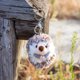 thumbnail image 5 of JM 2 uds Mini animales de peluche de juguete lindo erizo Animal relleno llavero coche llavero bolsos monedero dijes colgante para niños niñas ER, 5 of 5