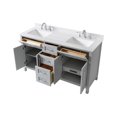 thumbnail image 6 of Ove Decors Tahoe 60 W x 21" D Freestanding Bathroom Vanity with Double Sink, Dove Gray, 6 of 11
