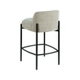 thumbnail image 5 of Meridian Furniture Burton Beige Chenille Fabric Stool (Set of 2), 5 of 8