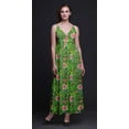 thumbnail image 2 of Bimba Floral Printed Adjustable Spaghetti Strap Long Maxi Dress Summer Beachwear-XXX-Large, 2 of 6