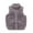 Gray, variant on QUYUON Baby Winter Coat Winter Sleeveless Fleece Jacket Toddler Kids Baby Boys Girls Cute Solid Color Windproof Pocket Zipper Keep Warm Vest Coat Navy 2T-3T