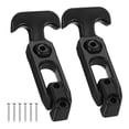 thumbnail image 1 of S SERENABLE 2 Pieces T Handle Hasp Draw Latch Rubber Flexible for Engineering Machine RV Black, 1 of 9