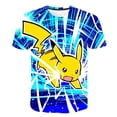 thumbnail image 3 of Camisetas de Pokémon para niños y niñas, ropa de Pikachu, Squirtle, 3D, juego de Anime, dibujos animados, moda Hip Hop, Verano, 3 of 4