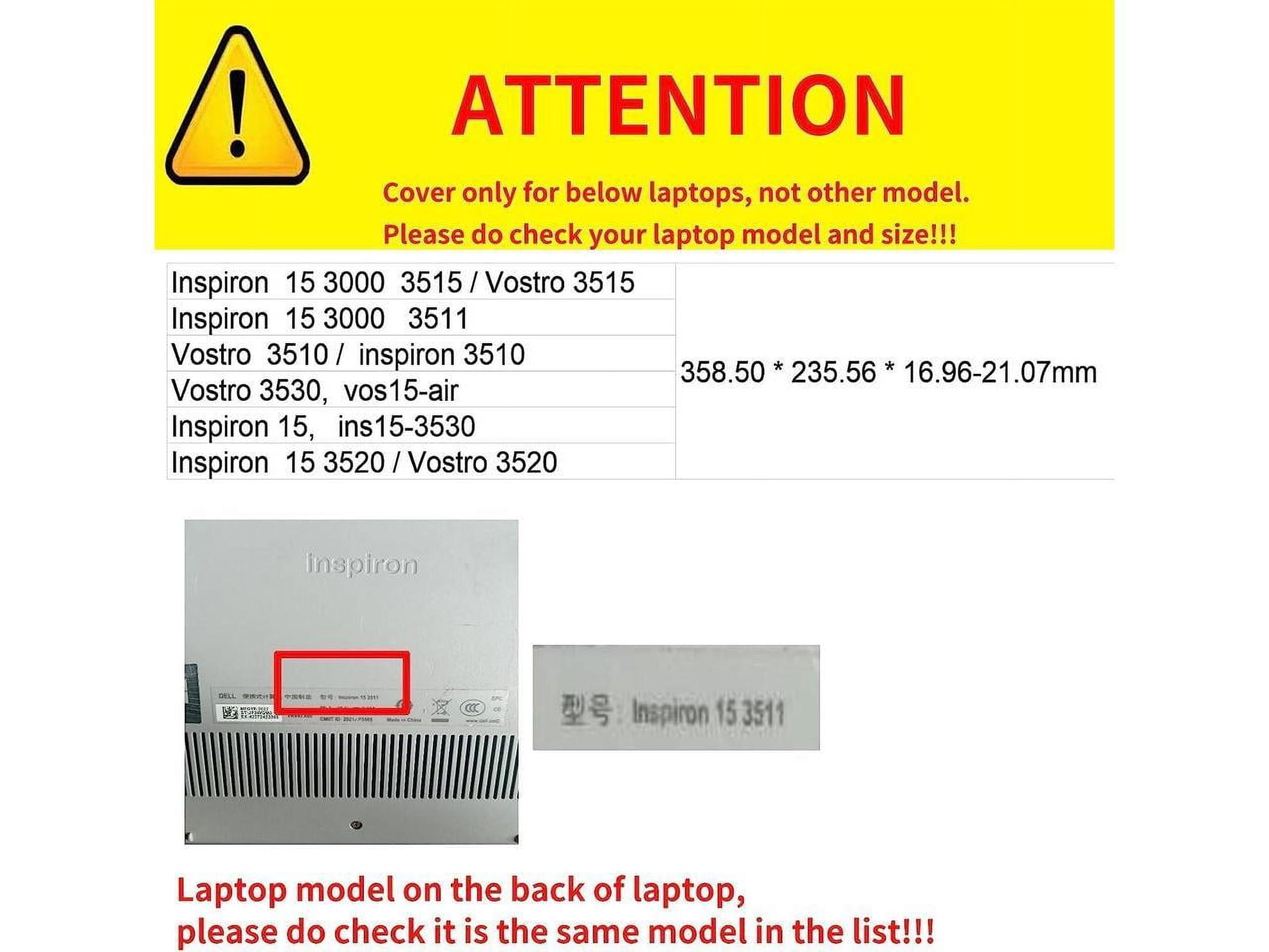 Case for 15.6 inch Dell Inspiron 15 3000/3535/3530/3520/3510/3510/3515/3511 and Vostro 15 3530 3520 3510 3515 Laptop Cover Computer Drop Protection PU Leather Case Notebook Sleeve