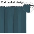 thumbnail image 2 of Easy-Going Blackout Room Darkening Rod Curtains, Bluestone, 42x84 in, 2 of 6