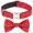 Red, variant on Jumpress Bling Dog Collar with Bow for Small Medium Dogs, Cute Girl Dog Bow Tie Collar (Pink, XS)