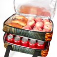 thumbnail image 5 of Thanksgiving Double Layered Insulated Lunch Bag with Two Compartments, Large Capacity, Handheld Meal Bag - 7.1x11.4x16.1 inches, 5 of 6