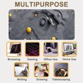 thumbnail image 7 of XXL Extended Mouse Pad 35.4x15.7", Dark Gray Planet Gaming Desk Mat, Non-Slip Base Computer Keyboard Pad, 7 of 7