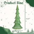thumbnail image 2 of HiiKaa 6ft Christmas Tree Decorations, Lighted Christmas Tree Foldable Outdoor Holiday Decorations with 200 LED Lights and Metal Stakes for Yard Garden Lawn, 2 of 9