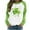 #0104-Green, variant on Pincandy Women's St. Patrick's Day Raglan Long Sleeve Round Neck Unhooded Casual Sweatshirt