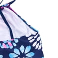 thumbnail image 4 of ZAXARRA 2Pcs Children Summer Swimwear Floral Tops + Drawstring Briefs Suit, 4 of 5
