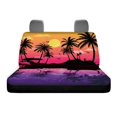 thumbnail image 6 of CHAQLIN Tropical Sunset Silhouette Rear Seat Covers for SUV, 2 Piece Elastic Long Rear Backseat Covers Soft Stretch Car Seat Covers, 6 of 7