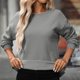 thumbnail image 5 of Tops babydoll,Blusa informal de manga larga para mujer, cuello redondo, poliéster, corte holgado, cómoda para uso diario, sopatenor, 5 of 9