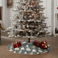 thumbnail image 5 of Salouo Cartoon Bulldog 1 Christmas Tree Skirt 30" Farmhouse Christmas Decorations Snowman Xmas Tree Skirt Tree Mat for Holiday Party Decor, 5 of 8