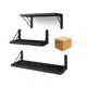 thumbnail image 1 of Repisas Flotantes Madera Modernas Estantes Baño Topon 3pcs Lab.G Negro, 1 of 5