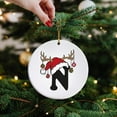 thumbnail image 4 of RyanK Christmas Clearance Christmas Letters,Christmas Gifts,Christmas Decorations,3.15x3.15 in Letter Name Ornament Family Initial Ornament Personalized Ornament Name Family Christmas Ornament N, 4 of 9