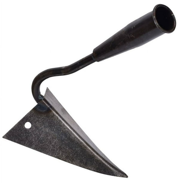 Azada de arado triangular de acero al manganeso espesante, azada de arado de mano premium, azada de jardín para desmalezar, aflojar, plantar en granjas y cavar agujeros (pequeño) Sailing Electrónica
