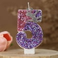 thumbnail image 3 of Number Birthday Candle Princess Crown Themed Cake Candle for Birthday Party Large Cute Candles for Cake Topper Decoration, 3 of 4