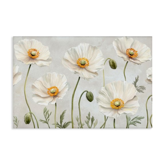 Stupell Industries Traditional Buds And Daisies Floral Canvas Art, 24 x 16, by Petals Prints Design