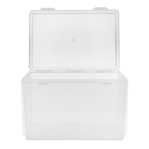 DEEPCRAFF Transparent Plastic Bread Box for Kitchen Storage, Household Food Container, 1 Set for Home Use