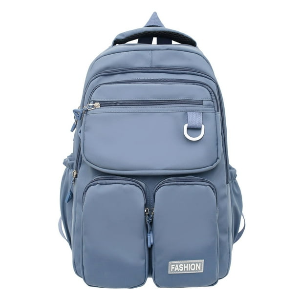 Mochila Informal para Estudiantes Mochilas Escolares Gran Capacidad para (azul)