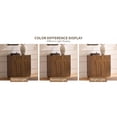 thumbnail image 5 of LKTART 31.5" Mid Century Modern Sideboard Buffet Cabinet, 3pcs 2-Door Credenza with Adjustable Storage Shelf, Walnut Finish Storage Cabinet for Dining Room, Living Room, Entryway, 5 of 11