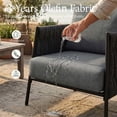 thumbnail image 5 of LayinSun Outdoor Patio Woven Rope Chairs, 2-Person Deep Seating Modern Armchairs 2-Seat for Outside, 5 of 7