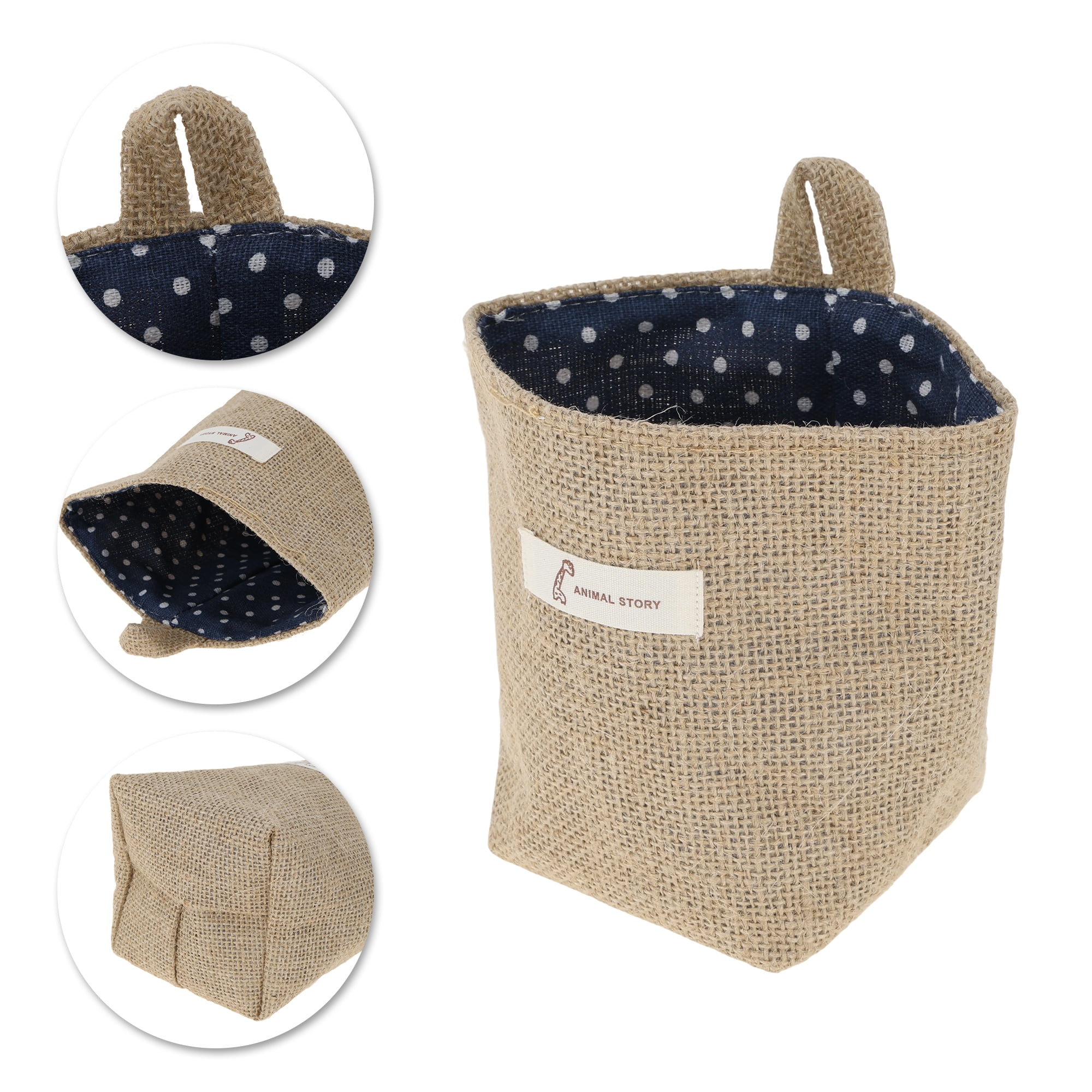Unique Bargains Simple Reusable Hanging Storage Bags 1 Pc Yellow Brown