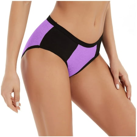 

Lingerie For Women Plus Size Women Solid Color Patchwork Briefs Panties Underwear Knickers Bikini Underpants