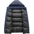 thumbnail image 4 of Men's Quilted Winter Vest Outdoor Removable Hooded Padded Puffer Vest, 4 of 5