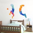 thumbnail image 6 of Mefoss Colorful Basketball Player Silhouette Wall Decals Sticker, 6 of 6