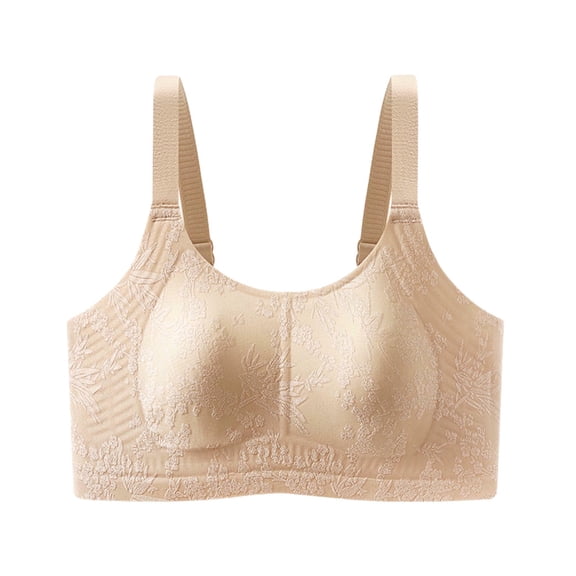 Wensltd Women Seamless Pad Gather Lift Bras Comfortable Support All Day Women Sport Running Bras Pink
