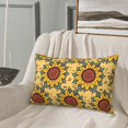 thumbnail image 2 of LNWH Rectangle Pillow Cover, Sunflower Drawing Watercolor Style Cushion Covers Pillowcase for Couch Bedroom Sofa, 16"x24", 2 of 7