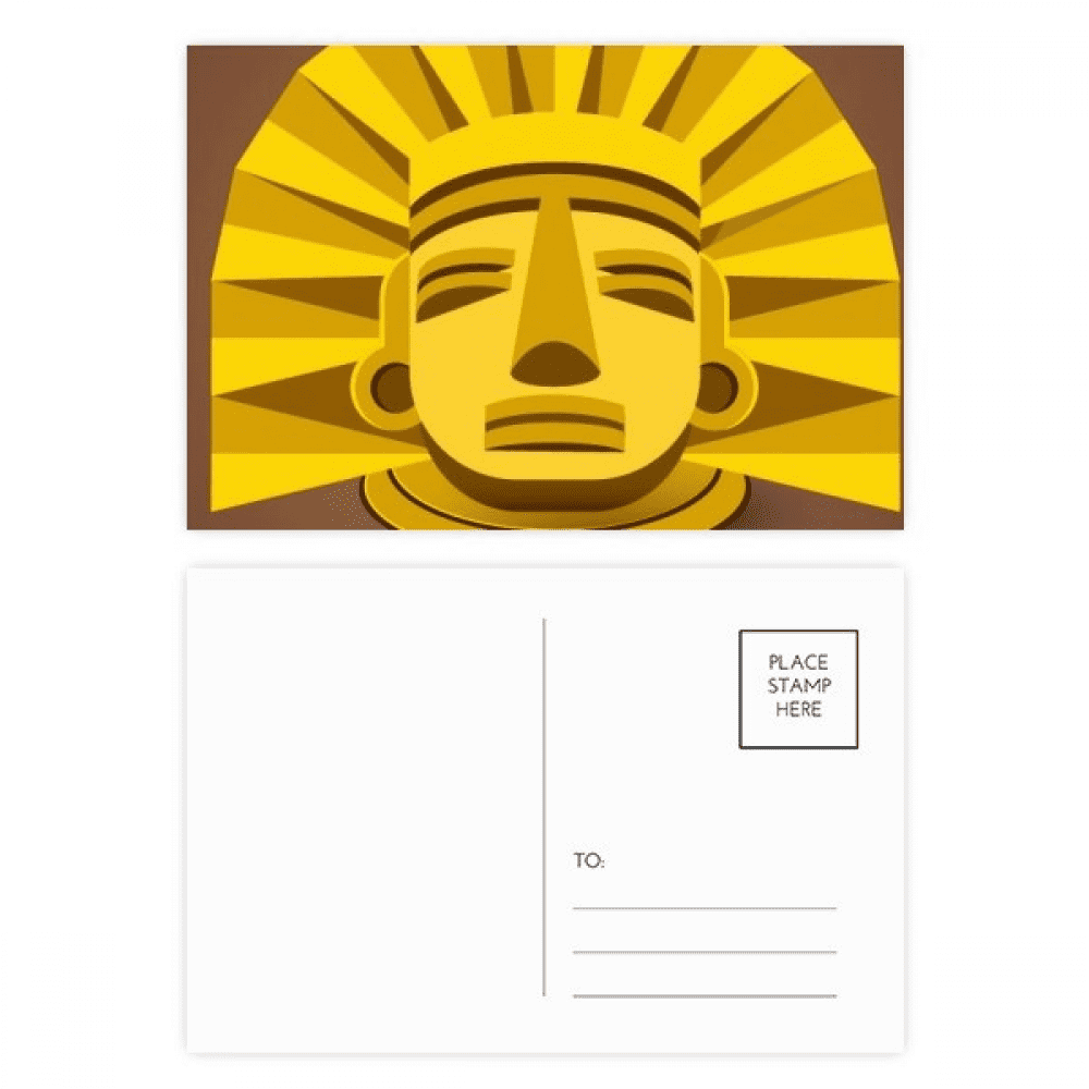egypt pharaoh en pattern postcard set birthday mailing thanks greeting card