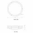 thumbnail image 5 of C Cattleya 15.75 in. Dimmable 25W Selectable LED Flush Mount 3000K/4000K/5000K -Brushed Nickel, 5 of 5