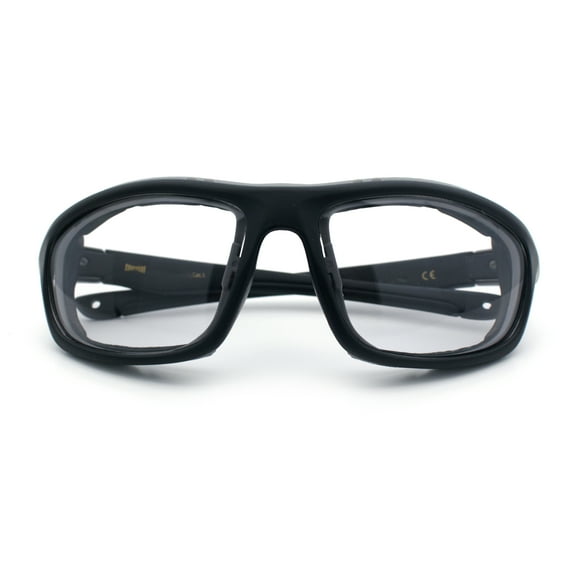 Photochromic Mens Choppers Oval Wrap Around Biker Riding Plastic Sunglasses Black Grey