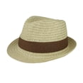 thumbnail image 1 of Toyo Chapeau Fedora Tressé - Naturel/marron, 1 of 1