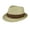 Natural/Brown, variant on Toyo Braid Fedora Hat - Natural/Brown