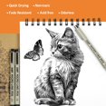 thumbnail image 4 of Set de 12+1 rotuladores finos negros impermeables para dibujo XWT, 4 of 7
