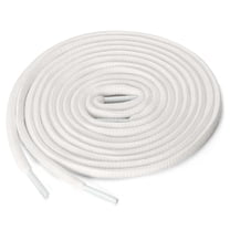 INSPIRE CHIC Unisex 2 Pairs Half Round Oval Shoelaces for Boots Athletic Sneakers White 100 cm/39.5"