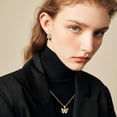 thumbnail image 4 of Lowprofile Gifts Sets Women Butterfly Necklace Light Stainless Steel Jewelry Earrings Three Piece Set, 4 of 6