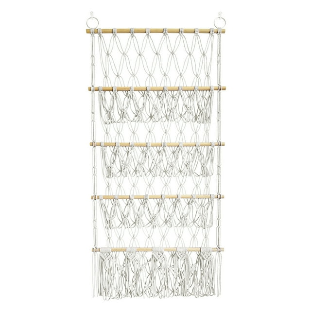 kurtrusly Bohemian Toy Net For Stuffed Animals | Hanging Organizer Boho Plush Storage Solution Teddy Hammock A