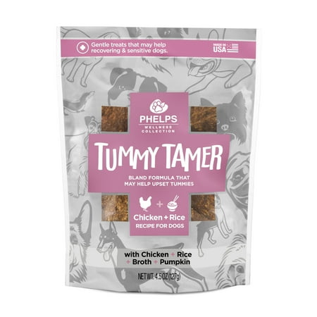 UPC: 0722791900122 | Phelps Wellness Collection Tummy Tamer Bland Chicken & Rice Recipe Dog Treats 4.5 oz