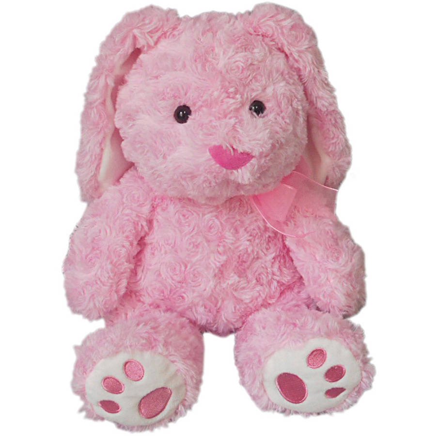 Medium Swirl Bunny Plush, Pink