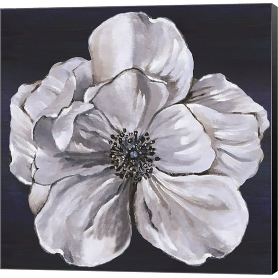 Great Art Now Blue & White Floral III by Lee C, Canvas Wall Art, 24W x 24H